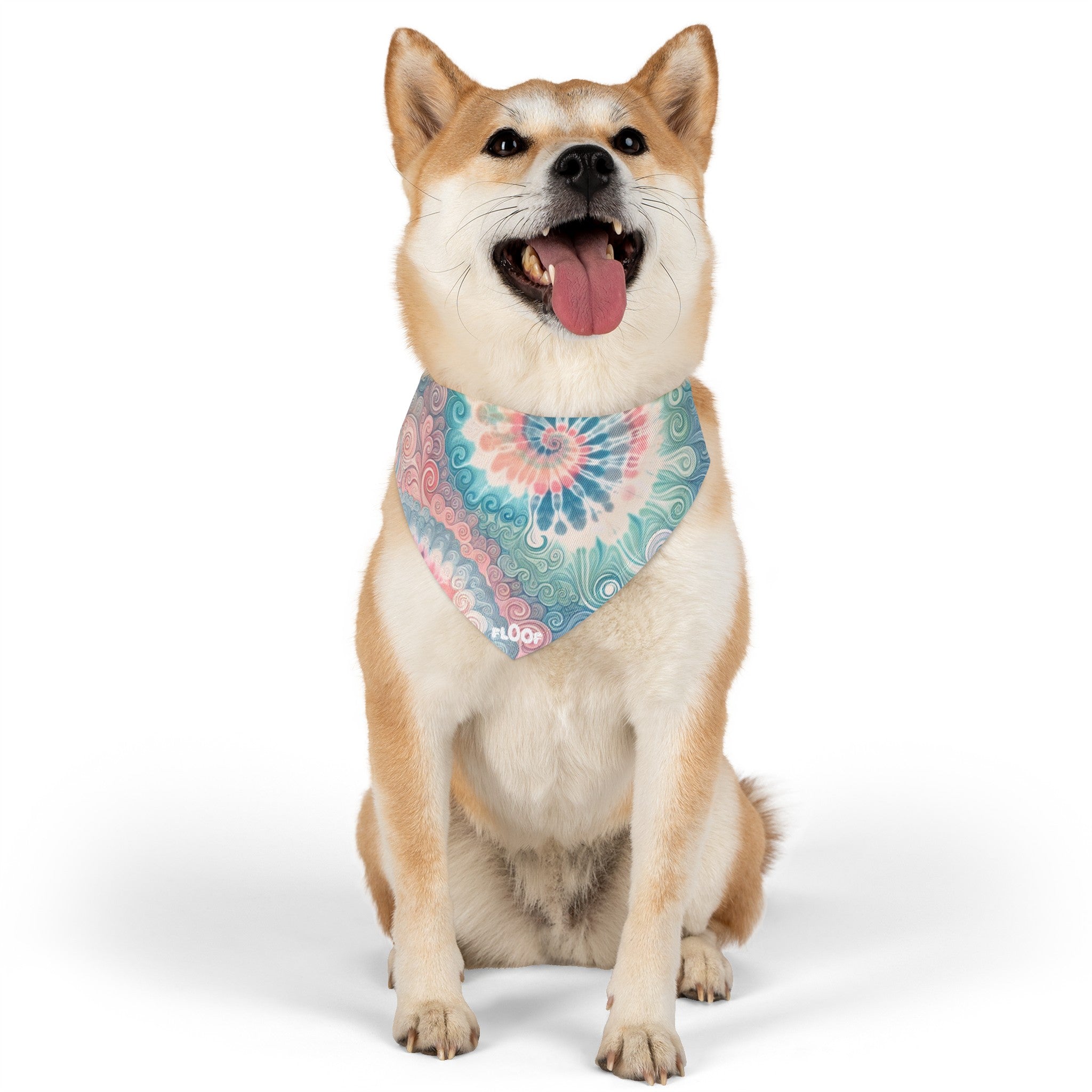 Pastel Tie-Dye Pet Bandana