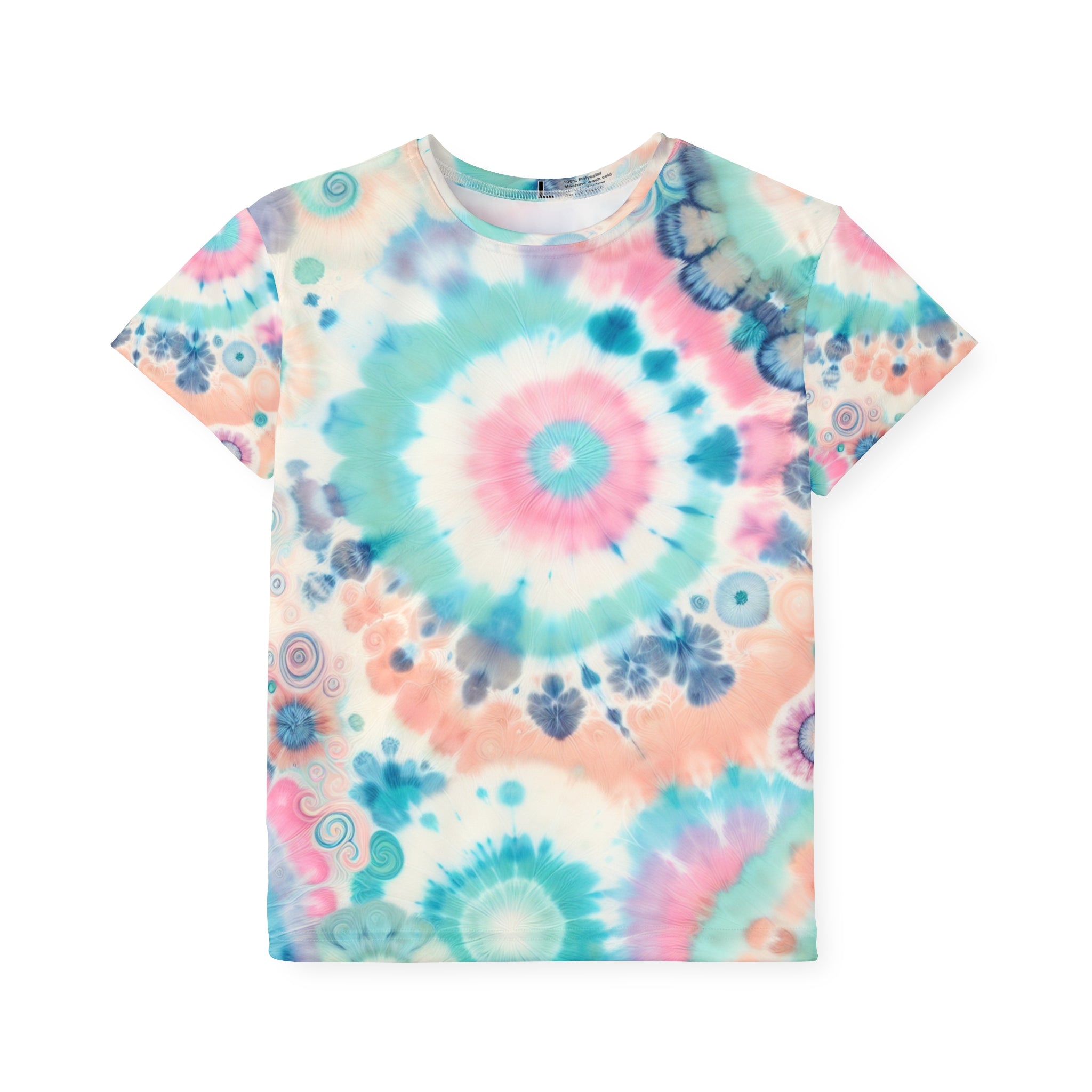 Pastel Tie-Dye Swirl Kids Tee