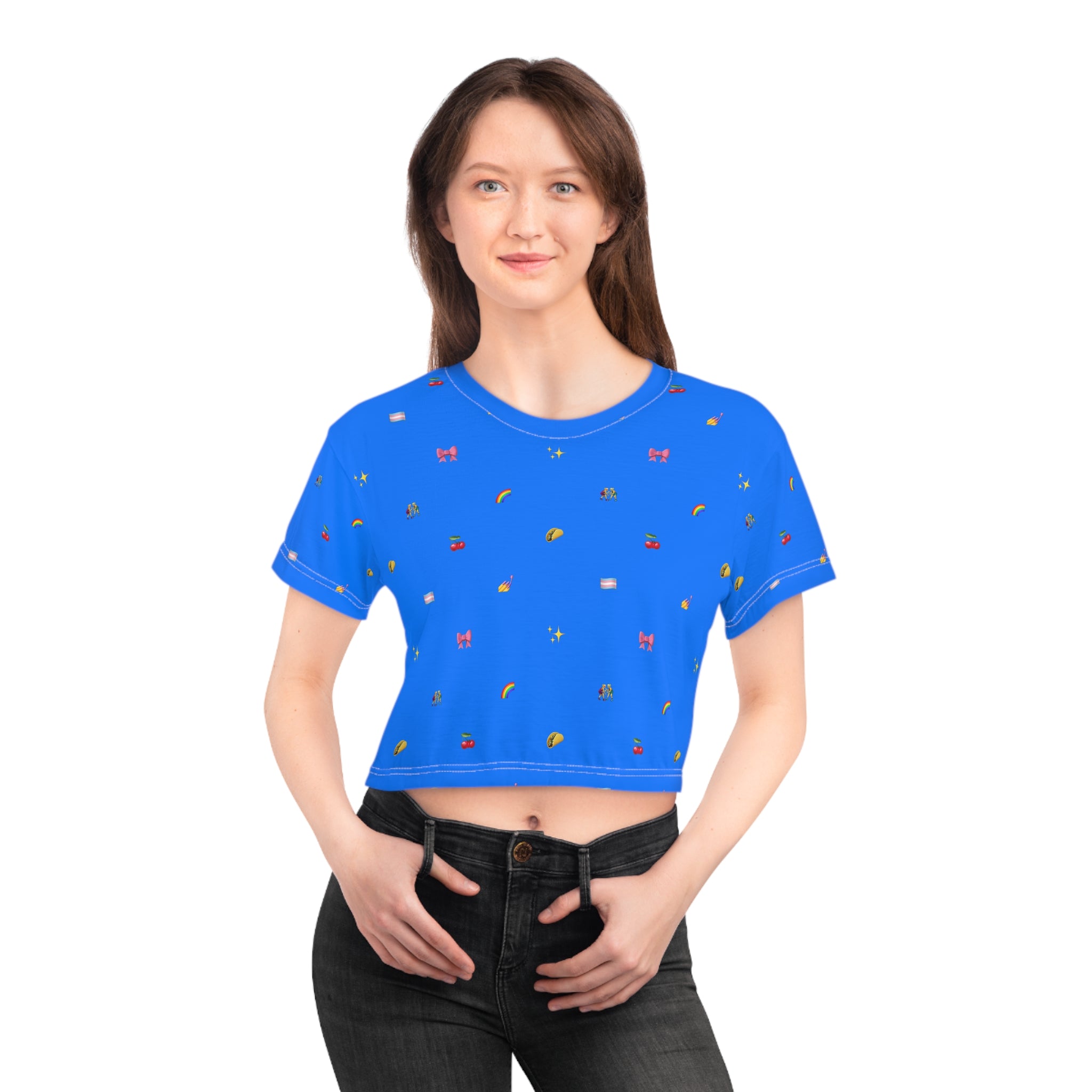 Queer Icon Emoji Crop Top