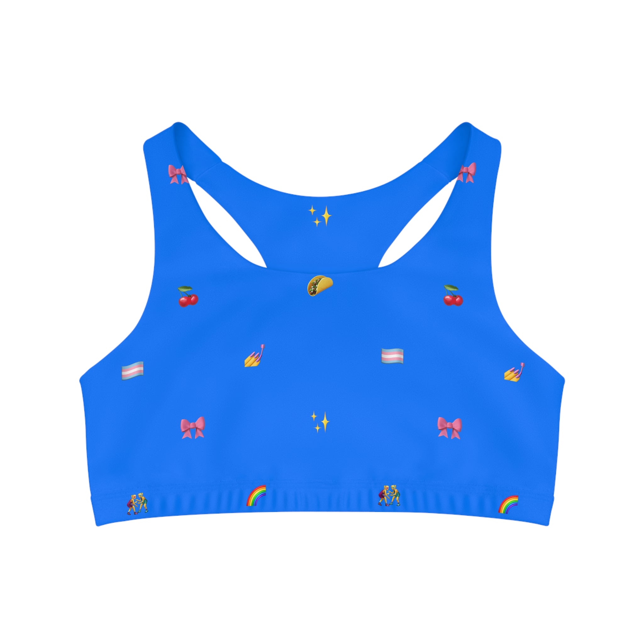 Queer Icon Emoji Sports Bra
