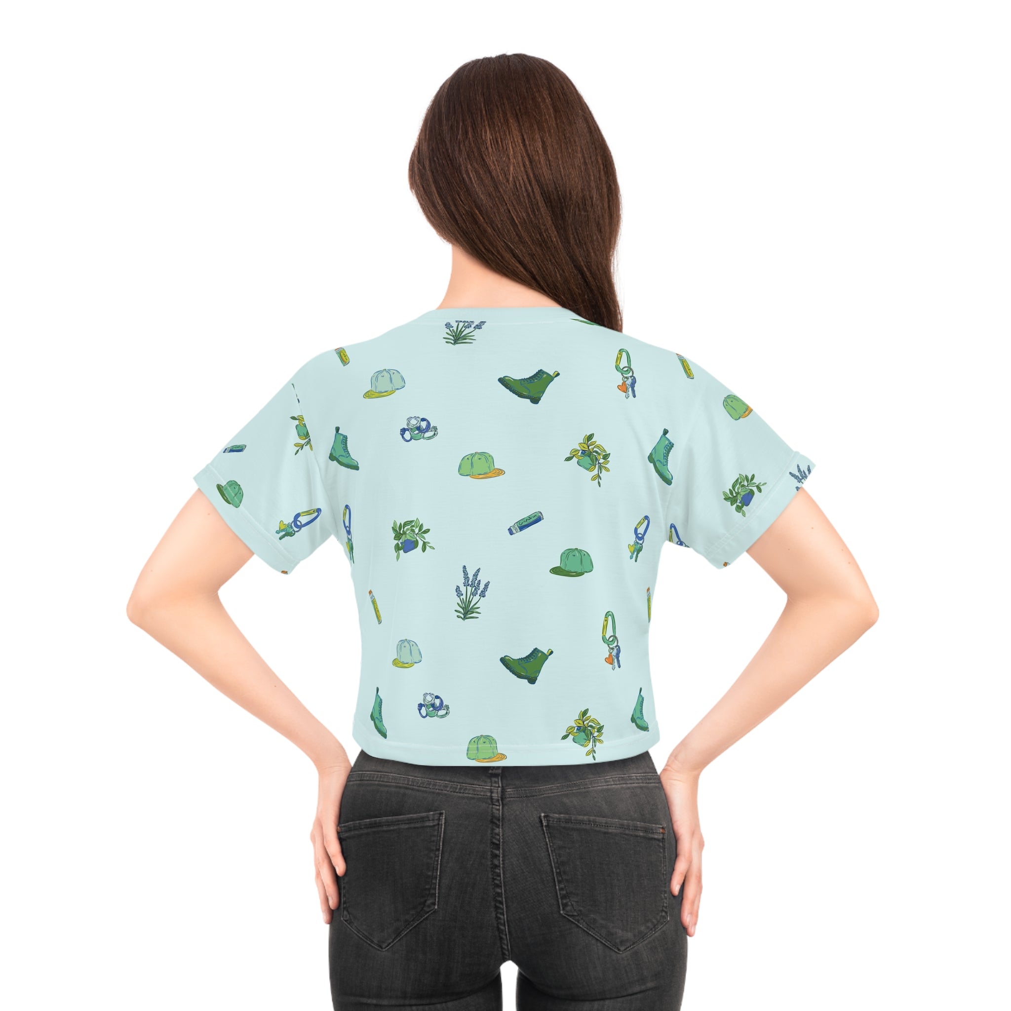 Iconic Queer Green Crop Top