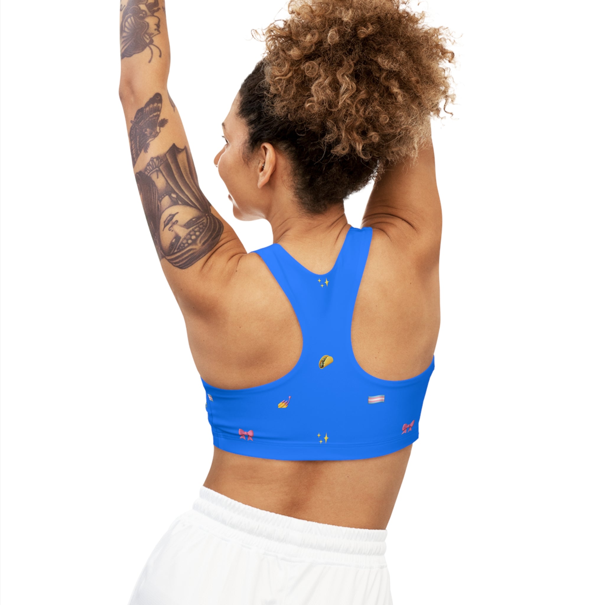 Queer Icon Emoji Sports Bra