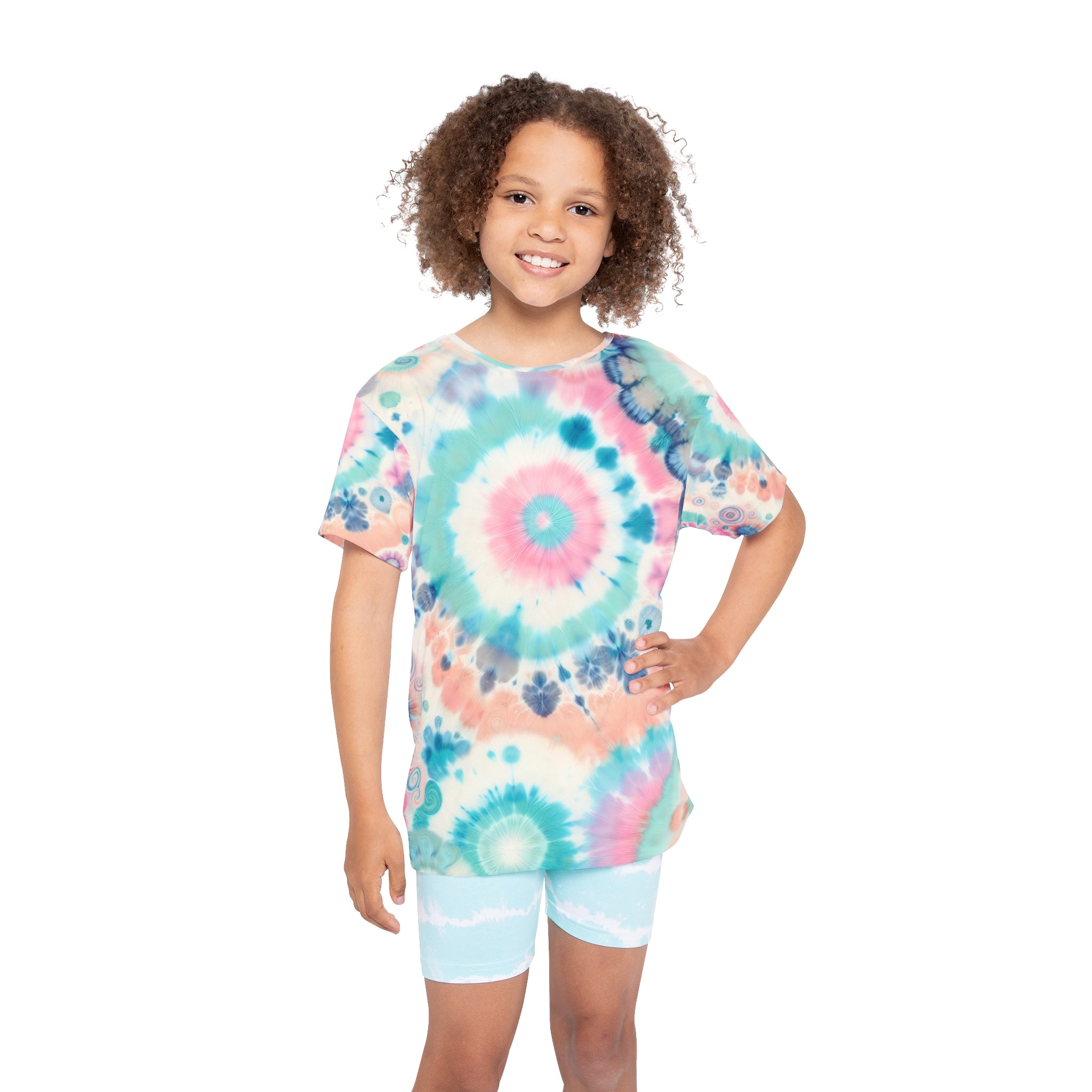 Pastel Tie-Dye Swirl Kids Tee