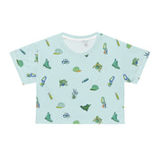 Iconic Queer Green Crop Top