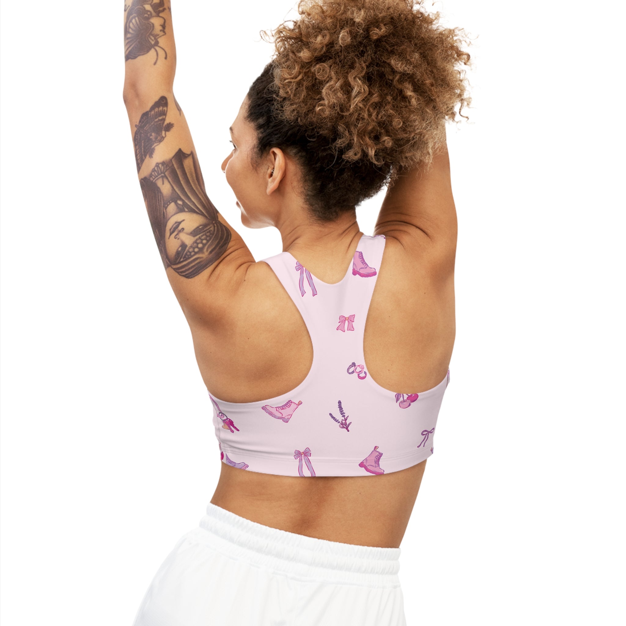 Iconic Pink Queer Sports Bra