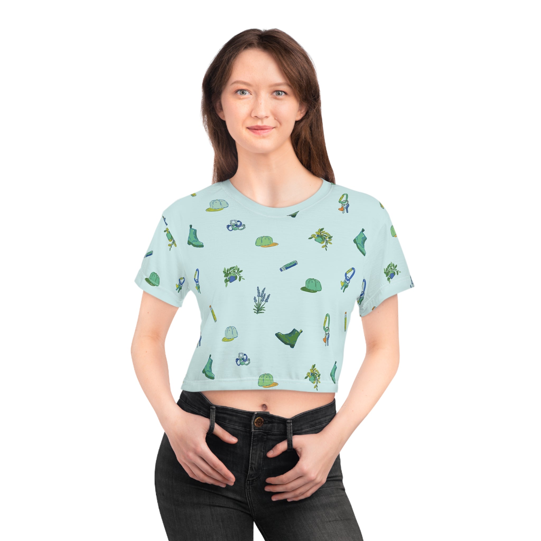 Iconic Queer Green Crop Top