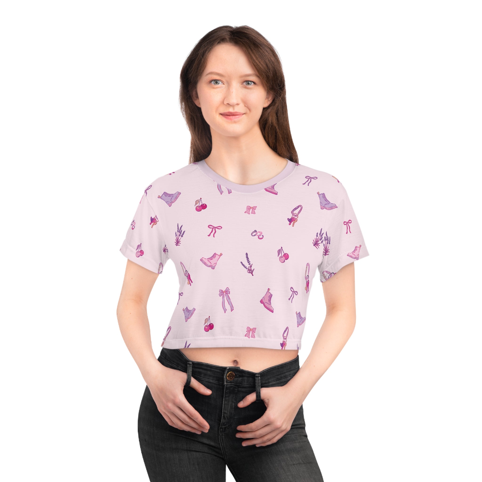 Iconic Pink Queer Crop Top