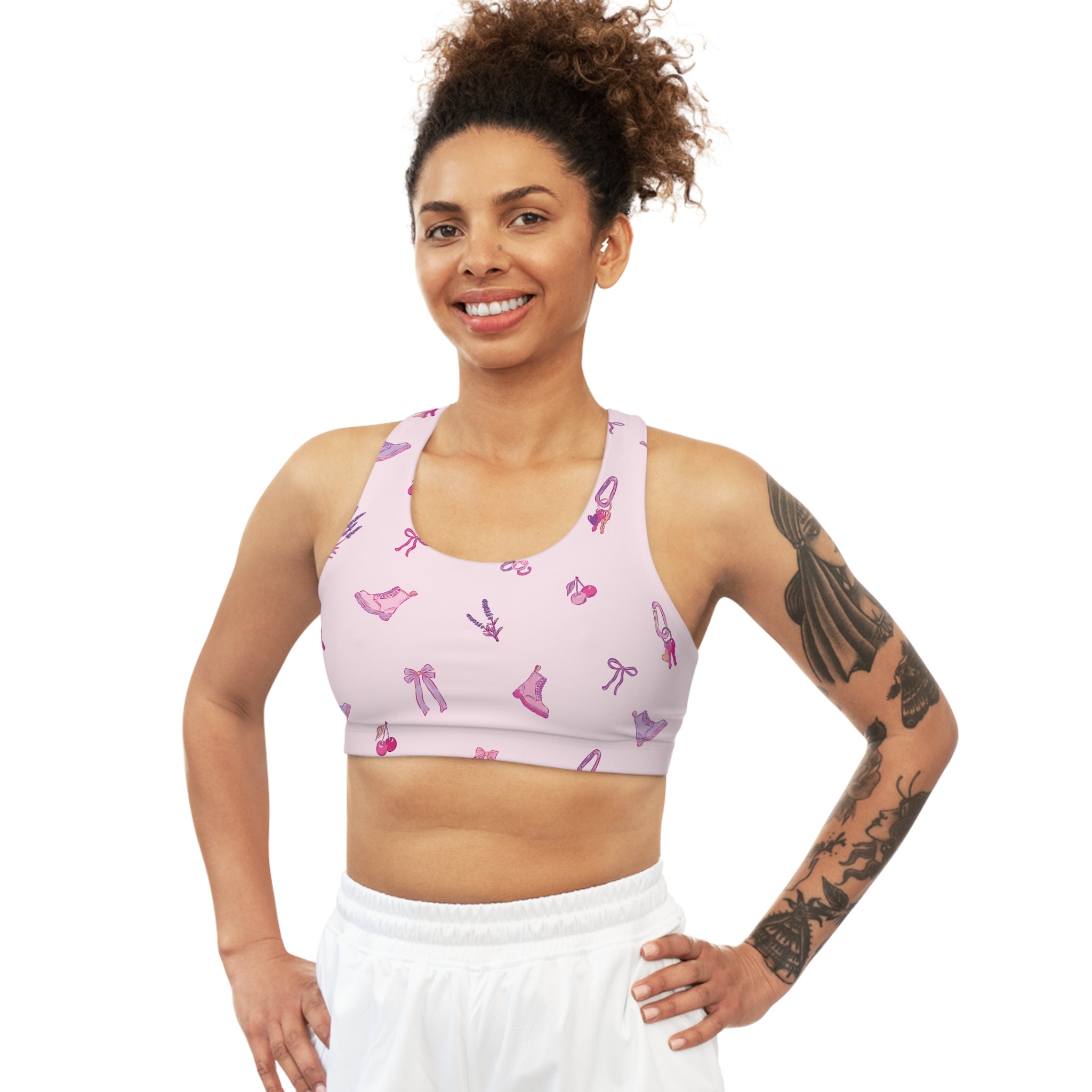 Iconic Pink Queer Sports Bra