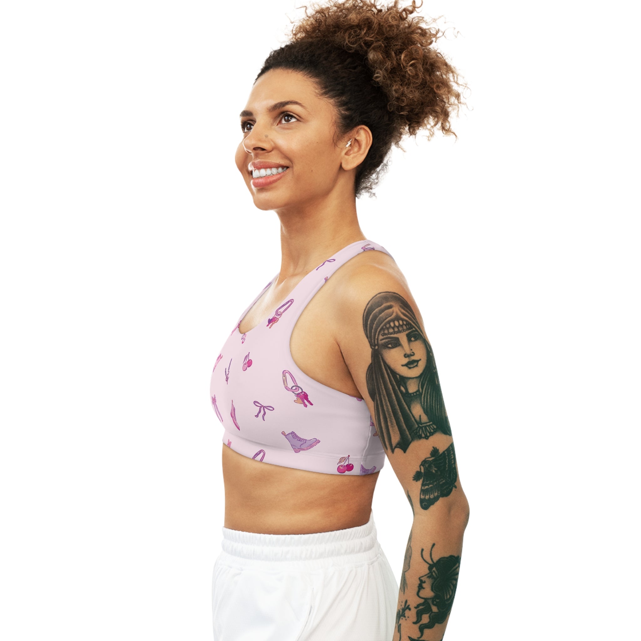 Iconic Pink Queer Sports Bra