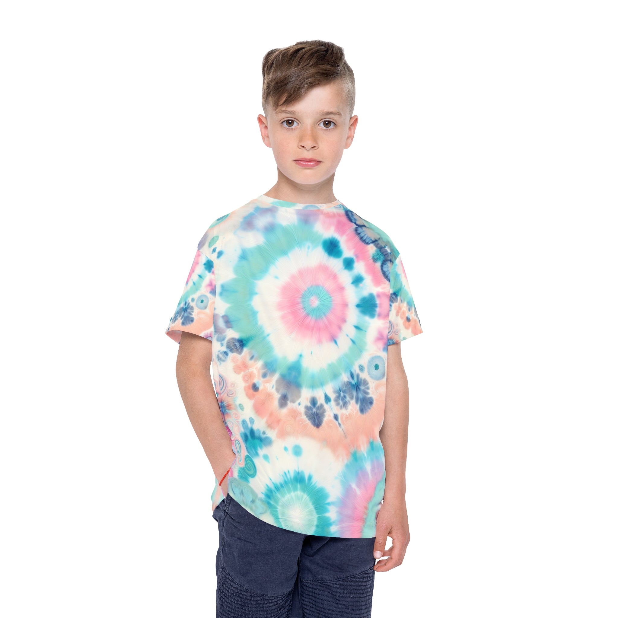 Pastel Tie-Dye Swirl Kids Tee
