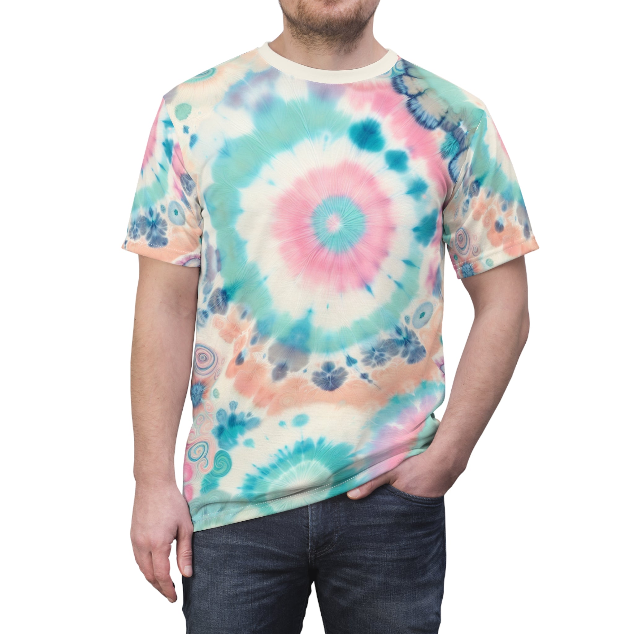 Pastel Tie-Dye Swirl Tee